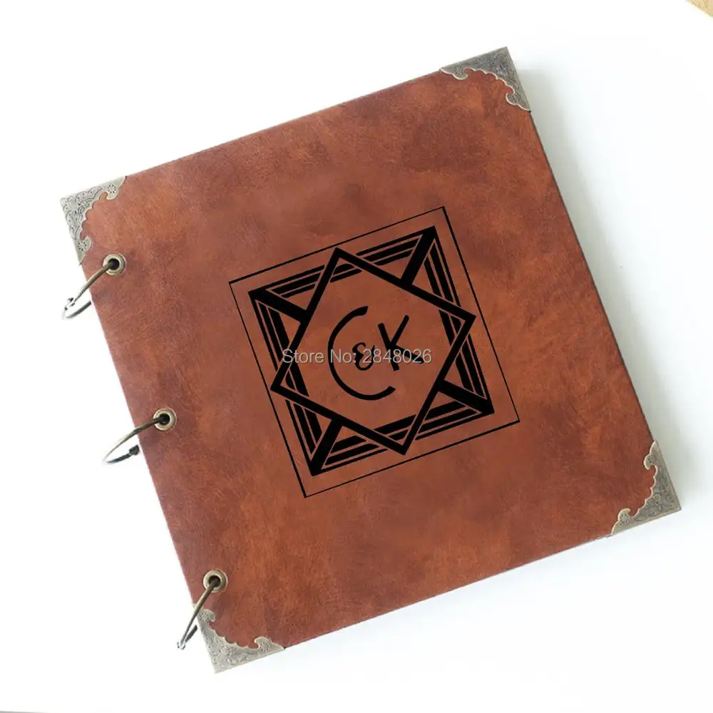 Custom Photo Book - 50 Sayfa Rustik Harfleri Kişiselleştirilmiş Monogramlı