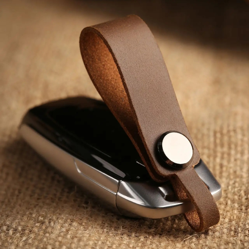 Initial Ring Custom - Özel LOGO Hakiki Deri Anahtarlık erkek