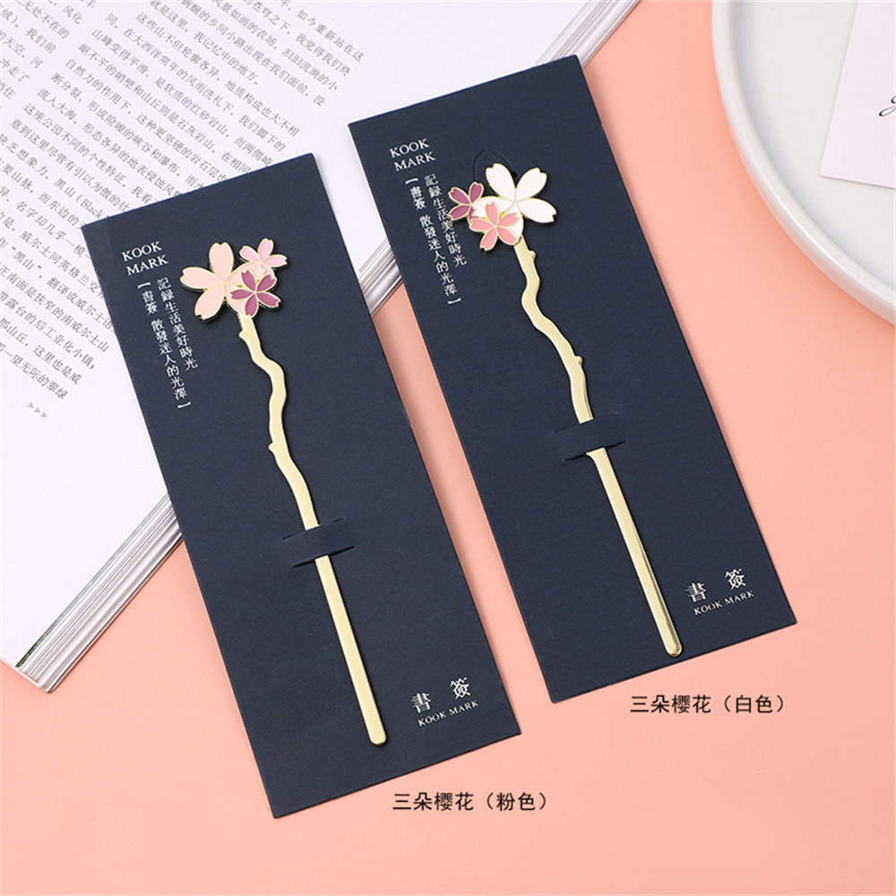 Metal Sakura imi yaratıcı çiçe - Dried Flower Bookmark incelemesi ve fiyatı