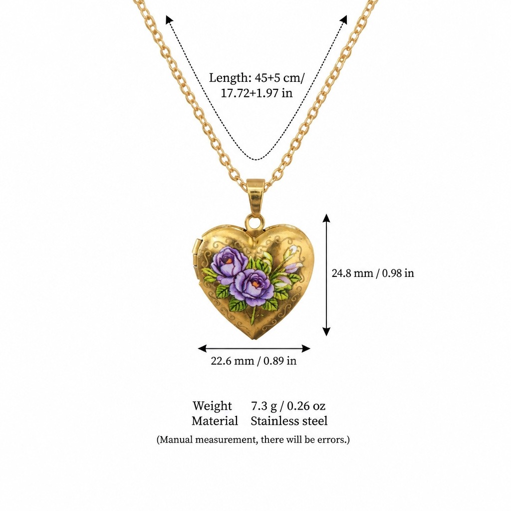Kalp Kolye Kadınlar İçin Zarif - Birth Flower Necklace incelemesi ve fiyatı