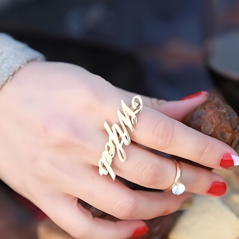 Özelleştirilebilir Paslanmaz Ç - Initial Ring Custom incelemesi ve fiyatı